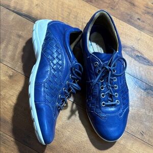 Robert Zur Navy Woven Sneakers